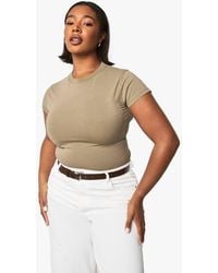 Boohoo - Plus Basics Fitted Top - Lyst