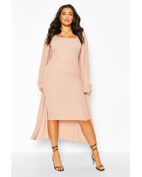 midi dress and duster co ord