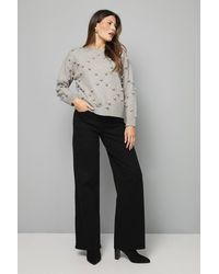 Wallis - Bobble Diamond Knitted Sweater - Lyst