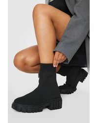 boohoo wedge boots