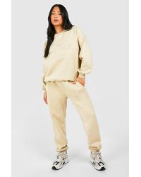 Boohoo - Petite New York Embroidered Tracksuit - Lyst