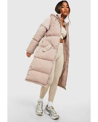 Boohoo - Longline Puffer Jacket - Lyst