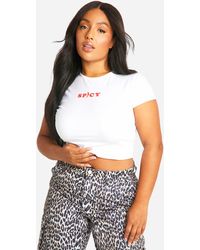Boohoo - Plus Spicy Bubble Print Baby T-shirt - Lyst