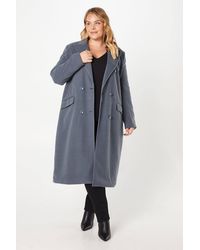 Dorothy Perkins - Curve Belted Midi Coat - Lyst