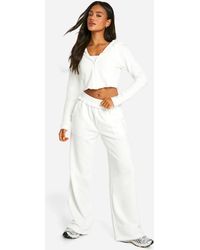 Boohoo - Reverse Loopback Straight Leg Jogger - Lyst
