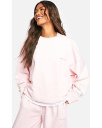 Boohoo - Dsgn Studio Embroidered Oversized Sweatshirt - Lyst