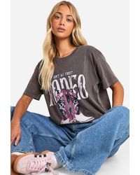 Boohoo - Aint My First Rodeo Slogan Oversized T-shirt - Lyst
