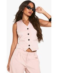 Boohoo - Button Up Waistcoat - Lyst