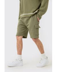 Boohoo - Loose Fit Mid Length Cargo Short - Lyst