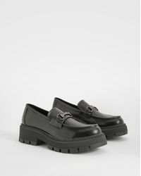 Boohoo - Chunky T Bar Loafers - Lyst
