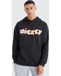 Boohoo - Mickey Mouse License Hoodie - Lyst