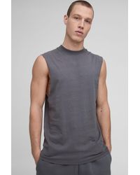 BoohooMAN - Regular Fit Basic Drop Armhole Tank - Lyst