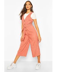 culotte pinafore jumpsuit