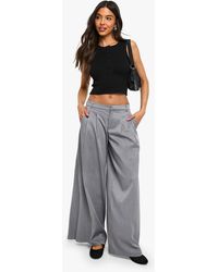 Boohoo - Tailored Extreme Wide Leg Trousers - Lyst