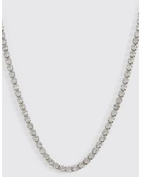 Boohoo - Iced Chain Necklace - Lyst