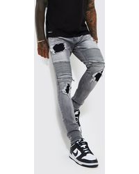 BoohooMAN Denim Super Skinny Bandana 