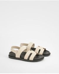 Boohoo - Cut Out Detail Sandals - Lyst