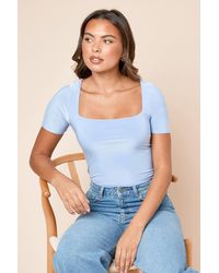 Dorothy Perkins - Double Layer Square Neck Top - Lyst