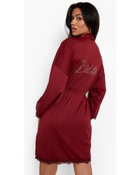 boohoo bride robe