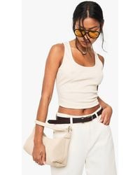 Boohoo - Basics Rib Scoop Neck Racer Back Vest Top - Lyst