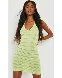 Boohoo Marble Print Knitted Mini Dress 