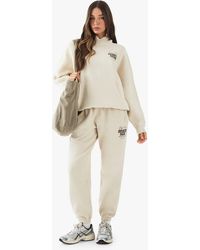 Boohoo - Dsgn Studio Sports Bubble Slogan Cuffed Oversized Jogger - Lyst