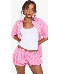 Boohoo - Stripe Drawstring Waist Bloomers - Lyst