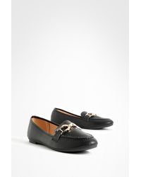 Boohoo - Hardware Detail Loafers - Lyst