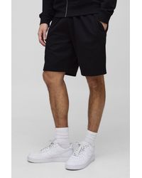BoohooMAN - Lightweight Basic Relaxed Fit Mid Length Shorts - Lyst