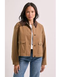 Dorothy Perkins - Cord Collar Detail Boxy Jacket - Lyst