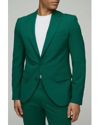 Boohoo - Slim Fit Single Breasted Suit Jacket - Lyst