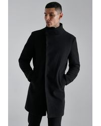 Blue Mens Clothing Coats Long coats and winter coats for Men Dolce & Gabbana Satin Coat in Dark Blue 