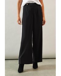 Wallis - Side Stripe Wide Leg Pants - Lyst