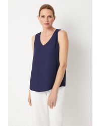 Wallis - Plain V Neck Cami Top - Lyst