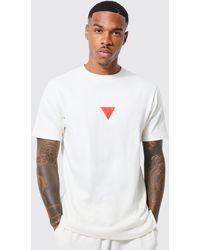 Boohoo - Slim Fit Heavyweight Foam Print T-shirt - Lyst