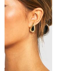 Boohoo - Tear Drop Earrings - Lyst