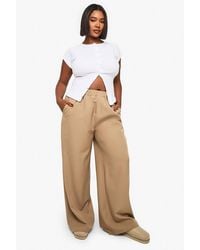 Boohoo - Plus Elasticated Waist Tailored Trouser - Lyst