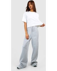 Boohoo - Pantalón Deportivo Tall Básico Ancho - Lyst