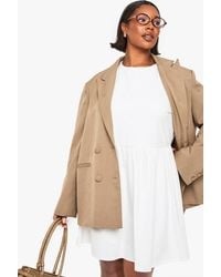 Boohoo - Plus Drop Waist Smock Dress - Lyst