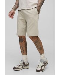 Boohoo - Tall Lightweight Loopback Slim Fit Basic Shorts - Lyst