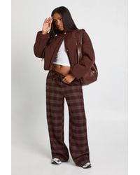Boohoo - Oversized Bomber Jacket - Lyst