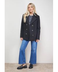 Oasis - Double Breasted Blazer Coat - Lyst