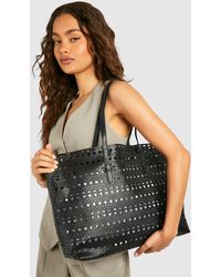 Boohoo - Cut Out Tote Bag - Lyst