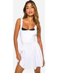 Boohoo - Bengaline Milkmaid Mini Dress - Lyst