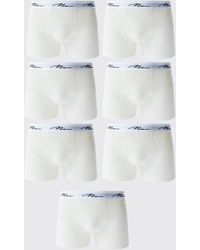 BoohooMAN - 7 Pack Man Signature Trunks - Lyst
