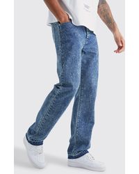 BoohooMAN - Tall Relaxed Fit Acid Wash Jeans - Lyst