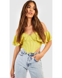 Off Shoulder Ruffle Tops for Women - Up to 88% off | Lyst