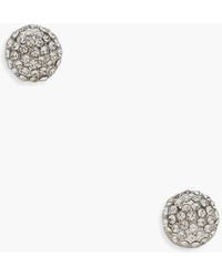 Boohoo Diamante Cluster Stud Earrings - Grey