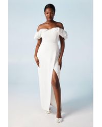 Coast - Volume Sleeve Corset Column Wedding Dress - Lyst