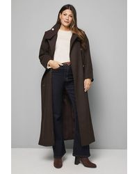 Wallis - Funnel Neck Coat - Lyst